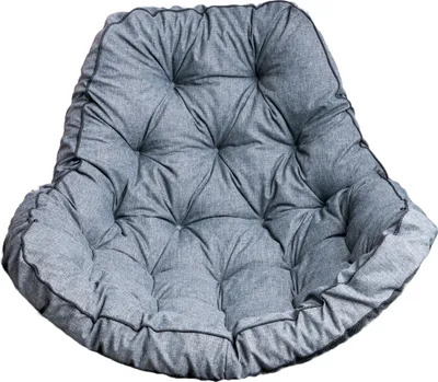 Produktbild von TexDeko® Ecolen Hängesessel Kissen Outdoor für Hängekorb mit UV-Schutz & Anti-Rutsch Boden (Grau)
