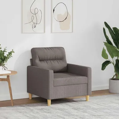 Produktbild von Moderner Stoff-Sessel für das Wohnzimmer mit gepolsterter Sitzfläche und stabilem Metallgestell