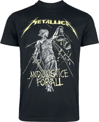 Produktbild von Metallica T-Shirt Herren ...And Justice For All - Tracklist - Heavyweight schwarz L