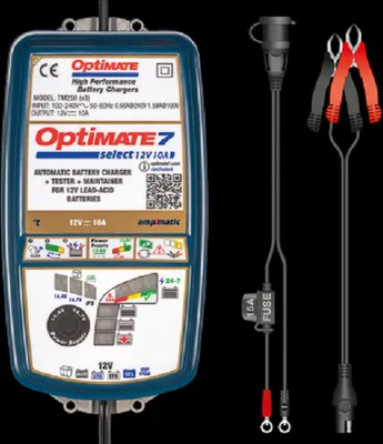 Image de Chargeur de batterie OptiMATE 7 Select 9 étapes, 12V, 10A STD/AGM/Gel/Deep-Cycle