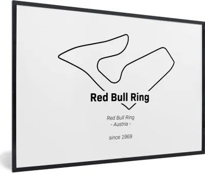 Produktbild von MuchoWow® Gerahmtes Poster Red Bull Ring - Formel-1-Rennstrecke 30x20 cm - Poster mit Schwarzem Bilderrahmen Wandposter Rahmen Foto Bilder - Kunstdruck - Bild-Poster