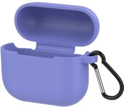 Produktbild von Silikonhülle - passend für Airpods 3 - mit Karabiner - Lila