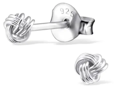Produktbild von Ohrstecker Knoten aus 925er Silber