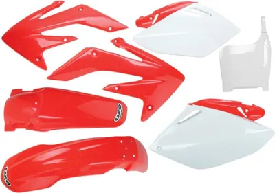 Produktbild von Ufo Kunststoffsatz Für Honda Crf 450 R '05-'06 Farbe Oem (Rot/Weiss) (Ho108E999)