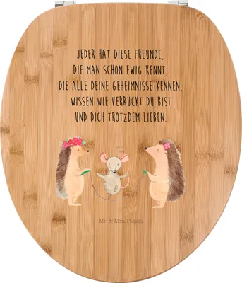 Produktbild von Mr. & Mrs. Panda Toilettendeckel Igel Seilhüpfen - Transparent - Geschenk, Maus, Klobrille, WC Deckel, Brille, Seilspringen, Kindergarten, Kinder, Lustige Sprüche, Sitz