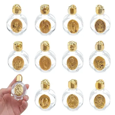 Productafbeelding van Wijwaterflessen van Glas, 11 Stuks, 15 ml, Goud
