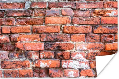 Produktbild von MuchoWow® Poster Mauerwerk - Wand - Ziegel 120x80 cm - Bilder