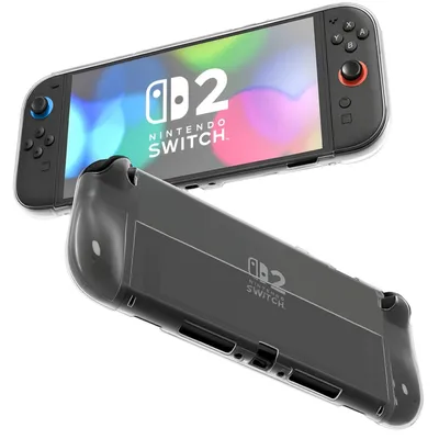 Produktbild von Kompatible Hülle für Nintendo Switch 2 – Transparentes Silikon, kratzfest, stoßfest, Phonillico®