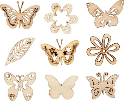 Image de Décoration en bois, taille 28 mm, été, 45sort.