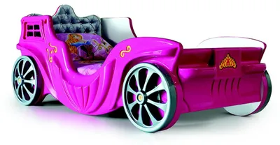 Produktbild von Schlafzimmer Kinderbett Betten Kinder Zimmer Girl Auto Kindermöbel Rosa
