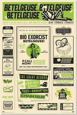 Produktbild von Beetlejuice 2 Infographic Poster 61x91,5 cm