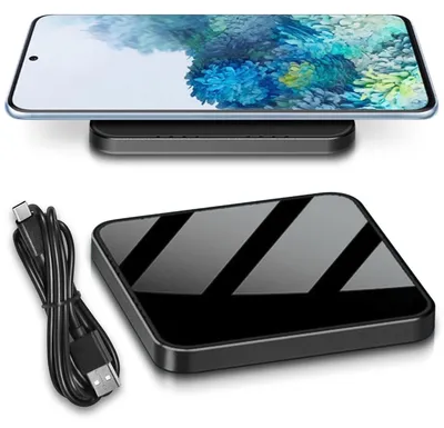 Produktbild von Kabelloser Qi 15W Wireless Ladematte für Samsung Galaxy S25 S24 S23 Ladestation