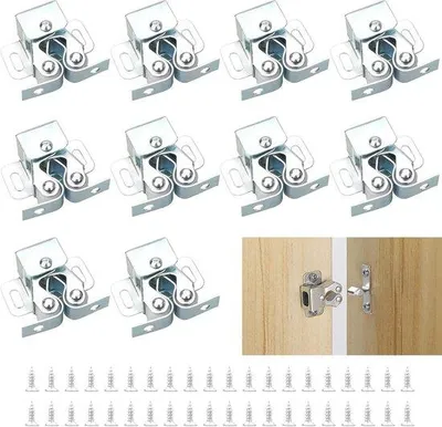 Produktbild von Famanu Rollverschluss Doppelrolle - Silber, 10 Stück
