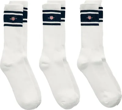 Produktbild von Gant Shield Sport Socken 3 Paare Weiß EU 40-42 Mann Weiß EU 40-42