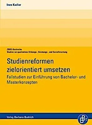 Produktbild von Kadler, I: Studienreformen zielorientiert umsetzen