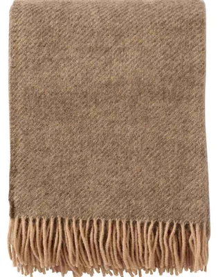 Produktbild von Klippan Gotland Wolldecke aus Schurwolle 130x200 cm: beige Farbe: beige