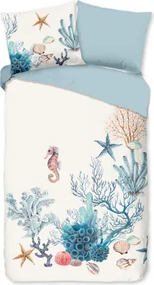 Produktbild von Good Morning Bettbezug "maritiem" - Weiß - (200x200/220 cm) - Baumwolle