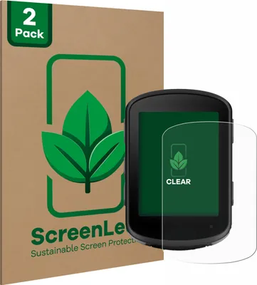 Produktbild von 2x ScreenLeaf Schutzfolie für Garmin Edge 540 Solar Displayschutz Display Schutz Folie Klar Transparent