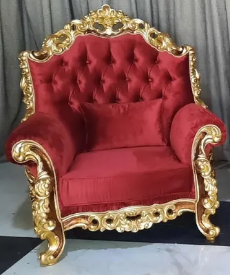 Produktbild von Casa Padrino Luxus Barock Sessel Rot / Braun / Gold - Prunkvoller Wohnzimmer Sessel - Barockstil Wohnzimmer Möbel - Luxus Möbel im Barockstil - Barock Einrichtung - Wohnzimmer Einrichtung