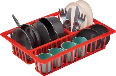 Produktbild von Ecoiffier 100% Chef Afwasrek met Pannen en Servies