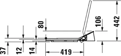 Produktbild von Duravit SensoWash® Slim Dusch-WC-Sitz für Viu (Art.-Nr. 611600), 611600002304300