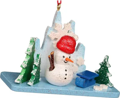 Produktbild von Christbaumschmuck Eislandschaft mit Schneemann (4,7cm) von Christian Ulbricht