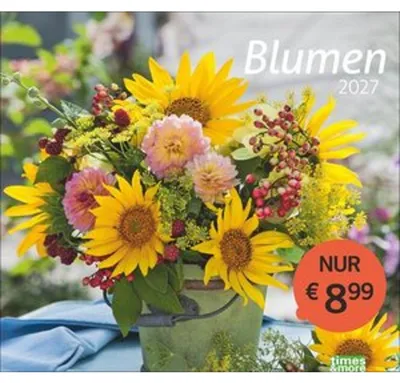 Produktbild von times&more Blumen Bildkalender 2027