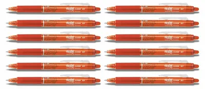 Produktbild von Tintenroller Frixion Ball Clicker 07mm orange Packung mit 12 Stück