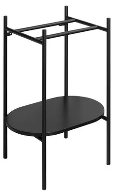 Productafbeelding van Sapho PUNO voetstuk voor wastafel, 550x795x396 mm, zwart