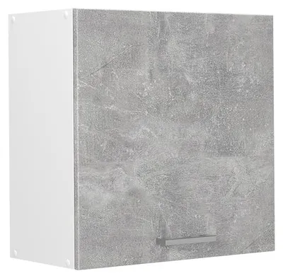 Image de Elément haut de cuisine Vicco R-Line Béton/Blanc 60cm avec 1 porte, Model 63038