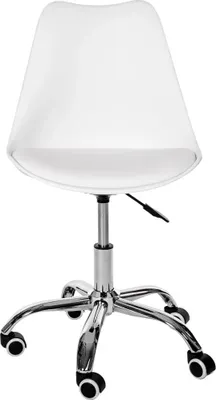 Obrázek produktu pro Otočná židle RHEA - bílá / chrom