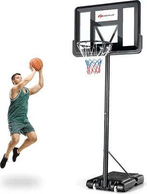 Produktbild von GOPLUS Basketballständer, Basketballanlage höhenverstellbar 130-305cm, Korbanlage Standfuß mit Wasser oder Sand, Basketballkorb mit Ständer für Jugendliche, Erwachsene