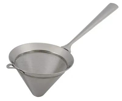 Edelstahl-Kegelzeef 12 cm – feinmaschig, spülmaschinengeeignet