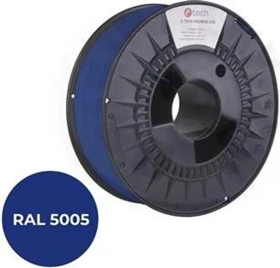 Image de Tisková struna (filament) C-TECH PREMIUM LINE, PLA, signální modrá, RAL5005, 1,75mm, 1kg