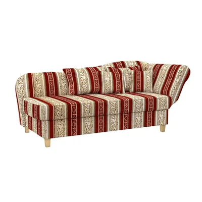 Produktbild von Max Winzer Recamiere mit Armteil rechts klappbar Selma - Chenille rot - Maße: 190 / 210 x 88 x 82 cm