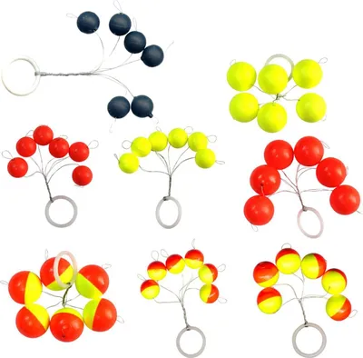 Produktbild von FTM Trout Piloten rund - 6 Pilotkugeln zum Forellenangeln, Farbe/Durchmesser/Inhalt:Gelb / 8mm / 6 Stück