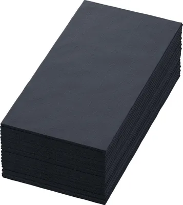 Produktbild von Duni Dunisoft Servietten 40 x 40cm Schwarz 60 Stück