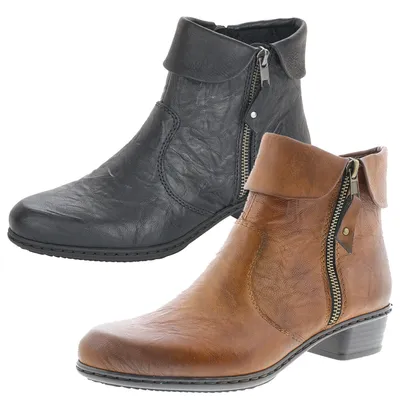 Produktbild von Rieker Y07A8 Damen Schuhe Stiefel Stiefeletten Warmfutter, Größe:38 EU, Farbe:Braun