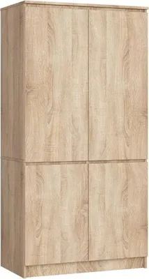 Obrázek produktu pro Šatní skříň s otočnými dveřmi 90cm 4D dub sonoma