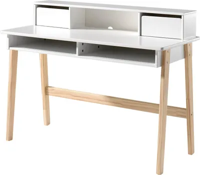 Productafbeelding van FURNLUX Bureau Kiddy Wit, 120 cm / Hoofdkleur: Wit / Afmetingen: 120 x 55 x 90 cm