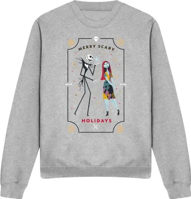 Obrázek produktu pro The Nightmare Before Christmas - "Scary Holidays" Sweatshirt für Herren/Damen Uni TV3994 (M) (Sport Heide)