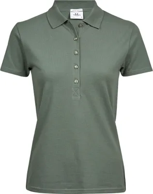Produktbild von Tee Jays Damen Luxury Stretch Polo-Shirt, Kurzarm BC3307 (2XL) (Blattgrün)