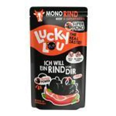 Image de Lucky Lou SuperMono boeuf Nourriture humide pour chats Nourriture humide pour chats monoprotéines