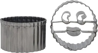 Image de Lot de 2 petits emporte-pièces smiley 4 cm - Patisse