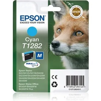 Produktbild von Epson Fox T1282 Fuchs DURABrite Ultra Single Cyan Tinte, Cyan, 3,5 ml, 1 Stück(e)
