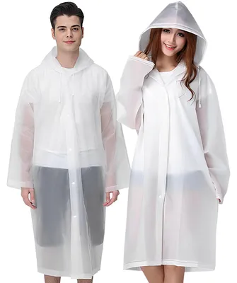 Produktbild von Regenponcho Regenmantel für Damen Herren, 2 Stück Regencape Wasserdicht