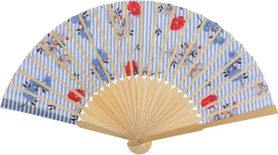 Produktbild von Fächer Faltbarer Handfächer Faltfächer Taschenfächer Strand »Oriental Flower«