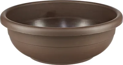 Produktbild von Vasar Pflanzschale Aurora, Blumentopf frostbeständig, Höhe 14.5 cm, Ø 40 cm, Kunststoff, braun