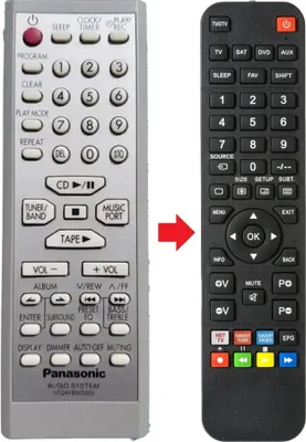Produktbild von Fernbedienung passend für PANASONIC N2QAYB000005
