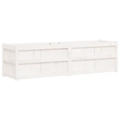 Immagine prodotto di Fioriera da Giardino Bianca 180x50x50 cm Legno Massello di Pino